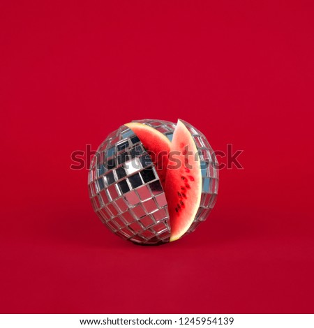 Disco ball - watermelon