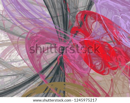 Abstract red gray colorful background on white backdrop. Rectangular horizontal shape. Average rough design. Vector.
