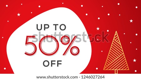 Red Christmas Background. Merry christmas and happy new year 2021. greeting card and poster design. Gift card. Sale voucher,  Web banner. Holiday present set. Vector, Illustration.