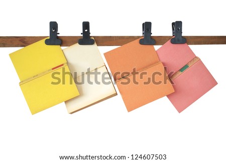 Hanging books, isolated, free copy space