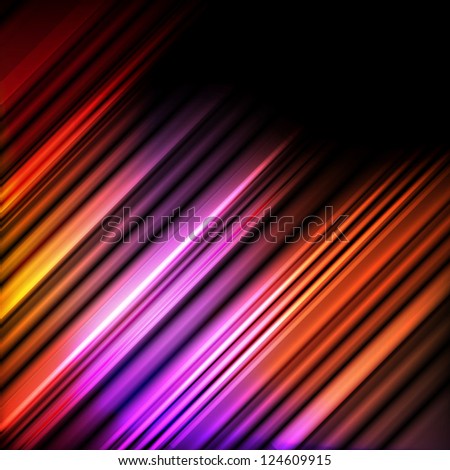 Abstract background vector with neon lines