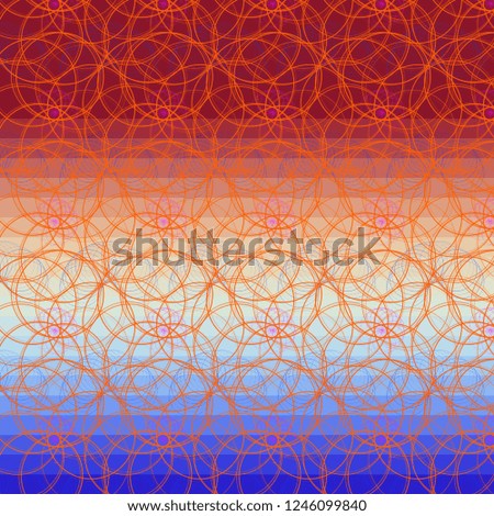 Abstract color background, circles, illustration