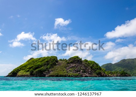 Turquoise sea island