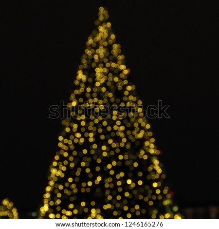 Christmas Bokeh background, Colorful lights, Lights blurred bokeh background from christmas night party