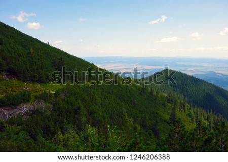 High Tatras above Tatranska Lomnica