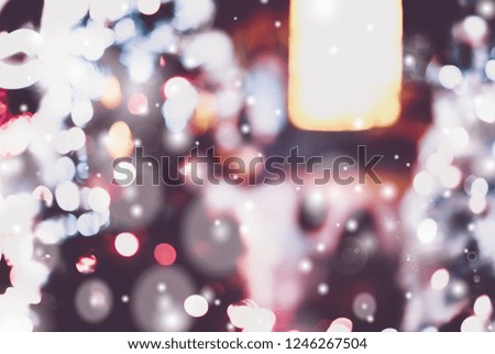 Christmas Background with bokeh light 
