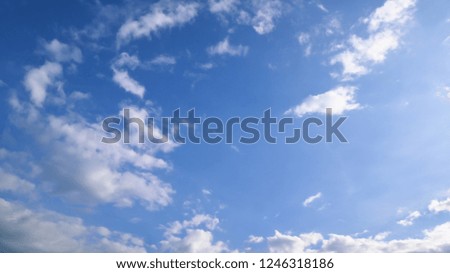 blue sky and cloudscape nature background