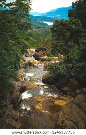 Ramboda falls Srilanka view from above
