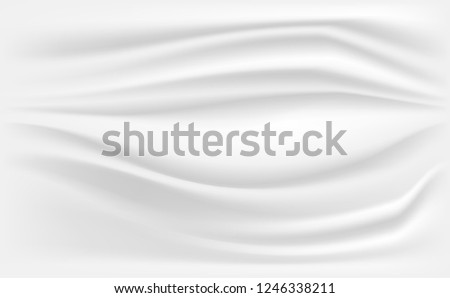 Abstract White Satin Silky Cloth,Fabric Textile Drape with Crease Wavy Folds.with soft waves,waving in the wind.Texture of crumpled paper.
Milk,Yogurt,Cream or cosmetics product Curl background.vector