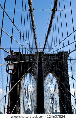 New York Brooklyn Bridge Cables