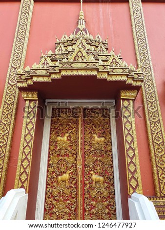 A picture of Thailand's temple with Lanna culture