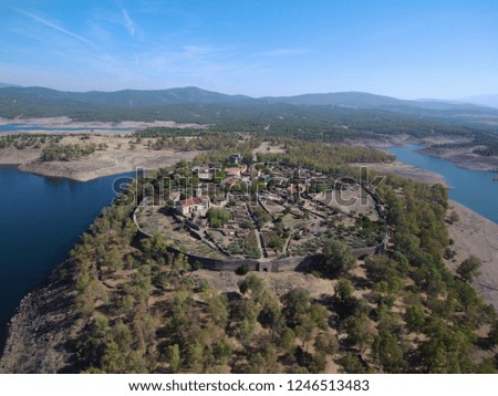 Granadilla. Caceres. Extremadura, Spain. Drone Photo