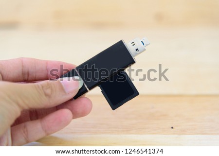 USB card reader for mobile