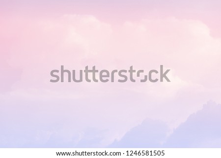 sun and cloud background with a pastel colored