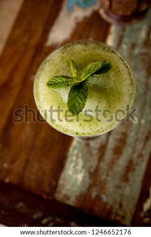 Frozen mojito, alcoholic drink/cocktail