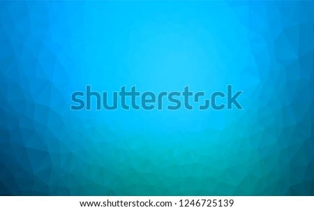 Light BLUE vector low poly layout. An elegant bright illustration with gradient. The elegant pattern can be used as part of a brand book.