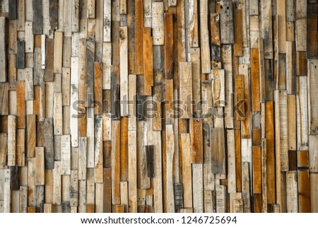 Photo of a overlapping wooden planks 