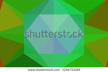Light Multicolor, Rainbow vector polygonal template. An elegant bright illustration with gradient. The completely new template can be used for your brand book.