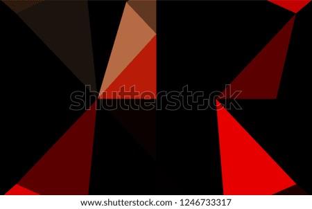 Light Red vector low poly texture. Brand new colored illustration in blurry style with gradient. The completely new template can be used for your brand book.