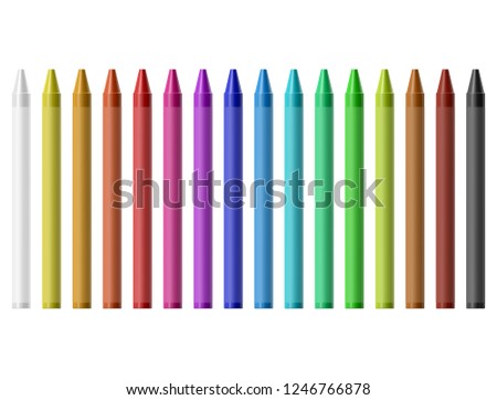 Wax colored pencil set