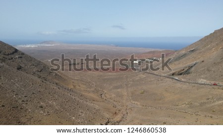 Lanzarote, Canary islands, Spain. Volcanic island. Background