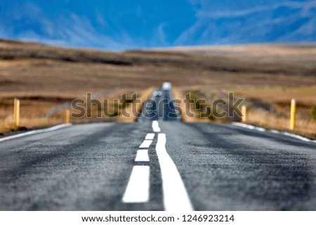 Scenic road around Iceland