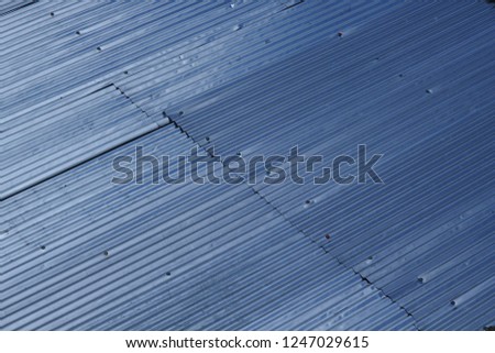 Metal surface of a roof