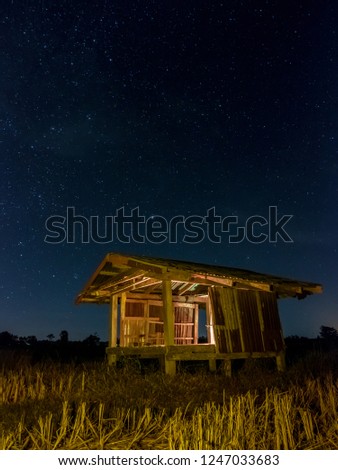 Sky and stars at the fields