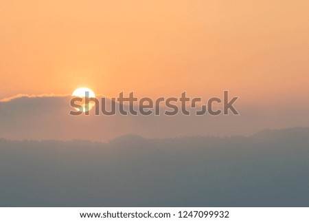 Beautiful nature Sunset Sun down of Sabah, Borneo.