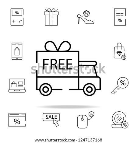 free delivery icon. cyber monday icons universal set for web and mobile
