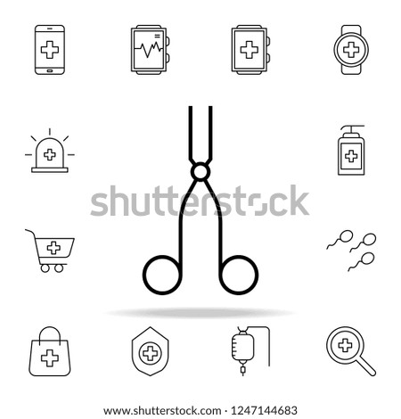 scissors medical icon. Medical icons universal set for web and mobile