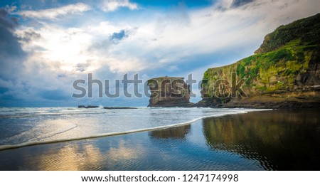 Muriwai Beach - Auckland, New Zealand Royalty-Free Stock Photo #1247174998