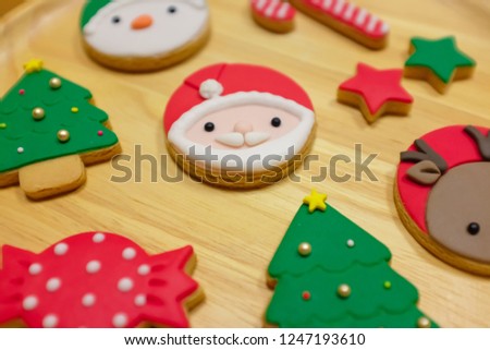 Merry Christmas Santa Claus Cookies