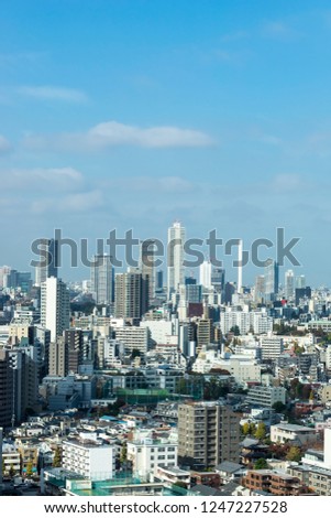High rise buildings in Ikebukuro Tokyo
