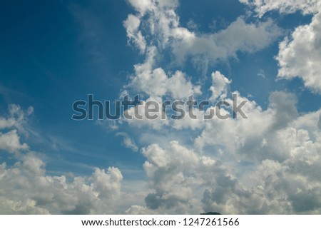 Blue Sky cloud and Sea
