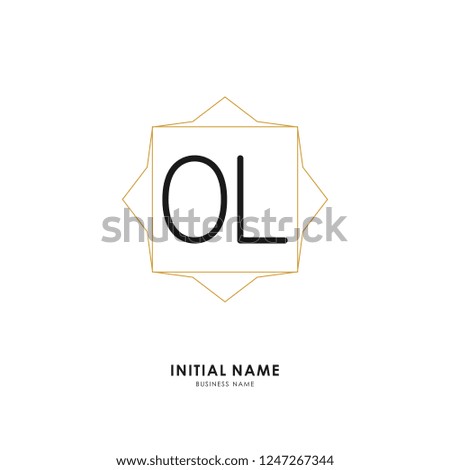 O L OL Initial logo letter with minimalist concept. Vector with scandinavian style logo.