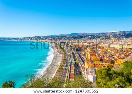 Seaside of Nice, France
