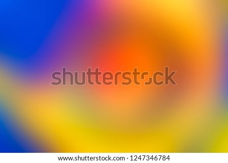 Blurred background in vibrant neon colors. Multicolored blurry texture pattern for design