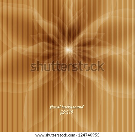 Transparent flower on striped background