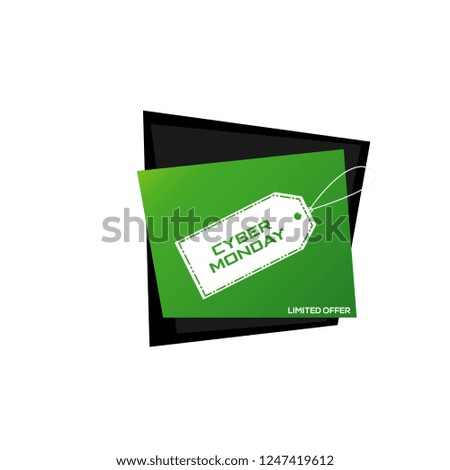 Green monday sale design template. vector eps 10