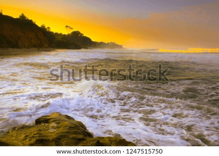 sea with morning sunrise