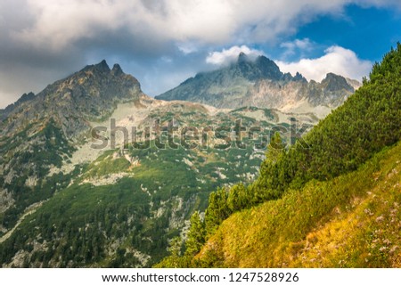 Mountain landscape, High Tatras National Park, Slovakia, Europe.