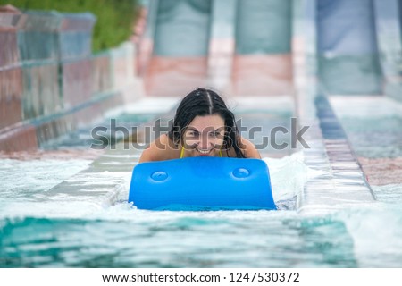 girl in the water park