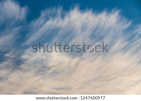 beautiful white clouds on blue sky background