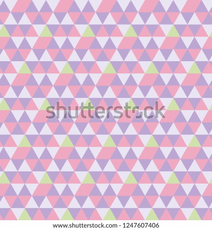 Vector hexagon from triangles seamless pattern. Repeating geometric triangular grid. Colorful gradient mosaic backdrop. Geometric hipster triangular background, vector