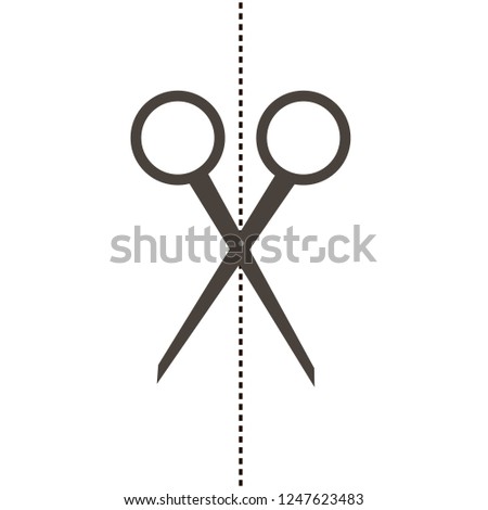 Scissors icon. vector
