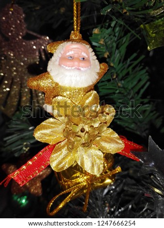 Christmas tree decorations, Santa Claus,c for celebrate X'mas party
