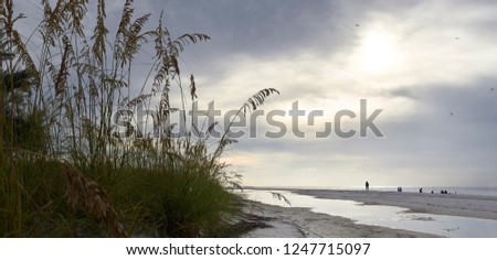 Panoramic view of Holmes Beach, Anna Maria Island,Manatee County,America