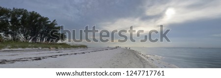 Panoramic view of Holmes Beach, Anna Maria Island,Manatee County,America