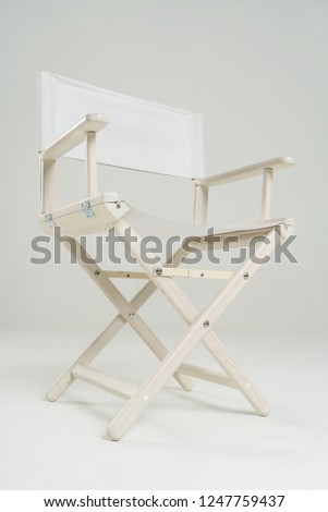 Director chair isolated on white background